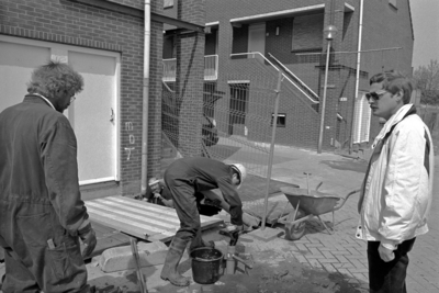 853644 Afbeelding van de werkzaamheden voor de grondsanering bij de Fuuthof (voormalig Cindu-terrein) te Utrecht.